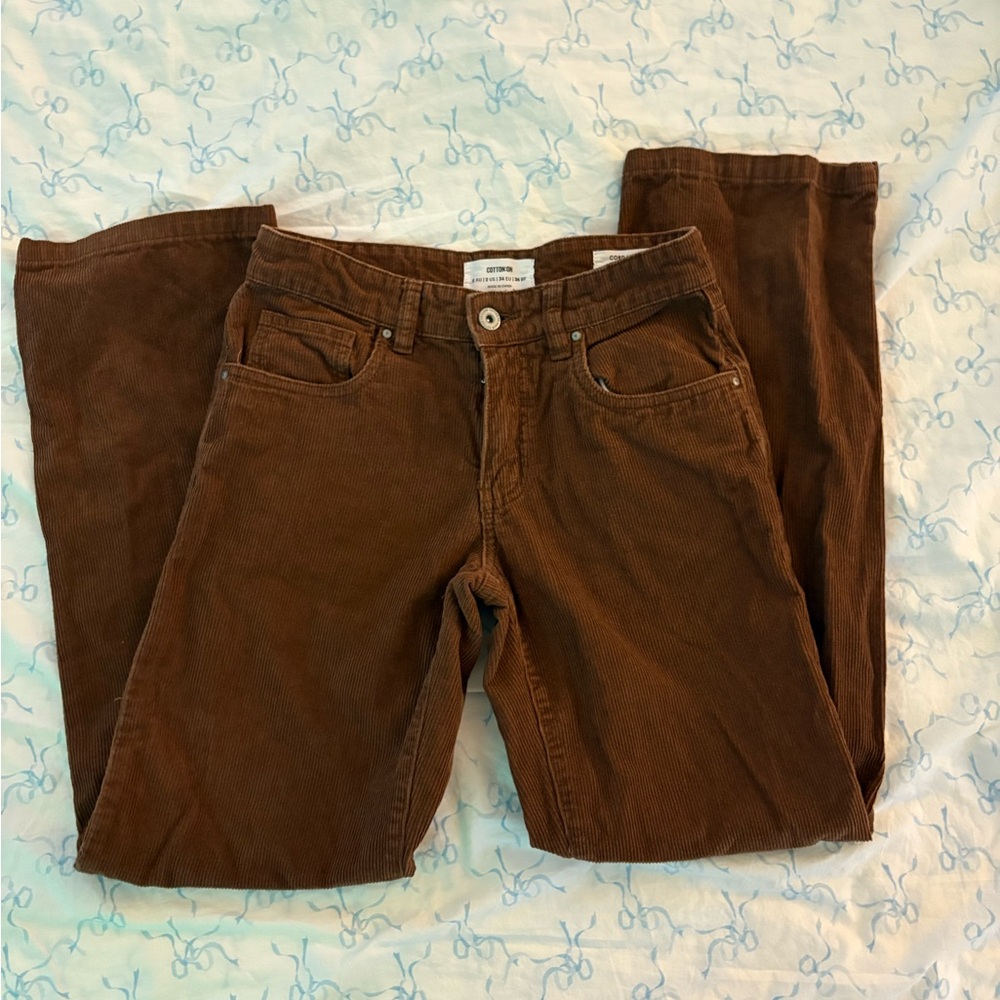 cotton on brown corduroy pants